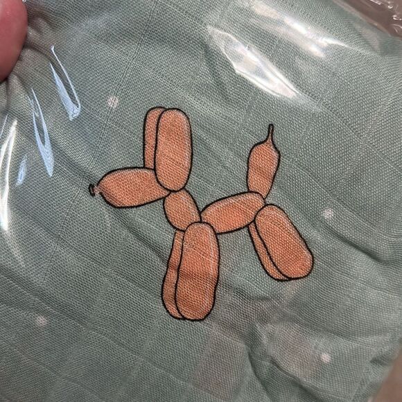 New Balloon Animals Bamboo Muslin Baby Swaddle Blanket - Picture 2 of 2